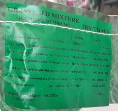 7 Li Karışım Çim Tohumu